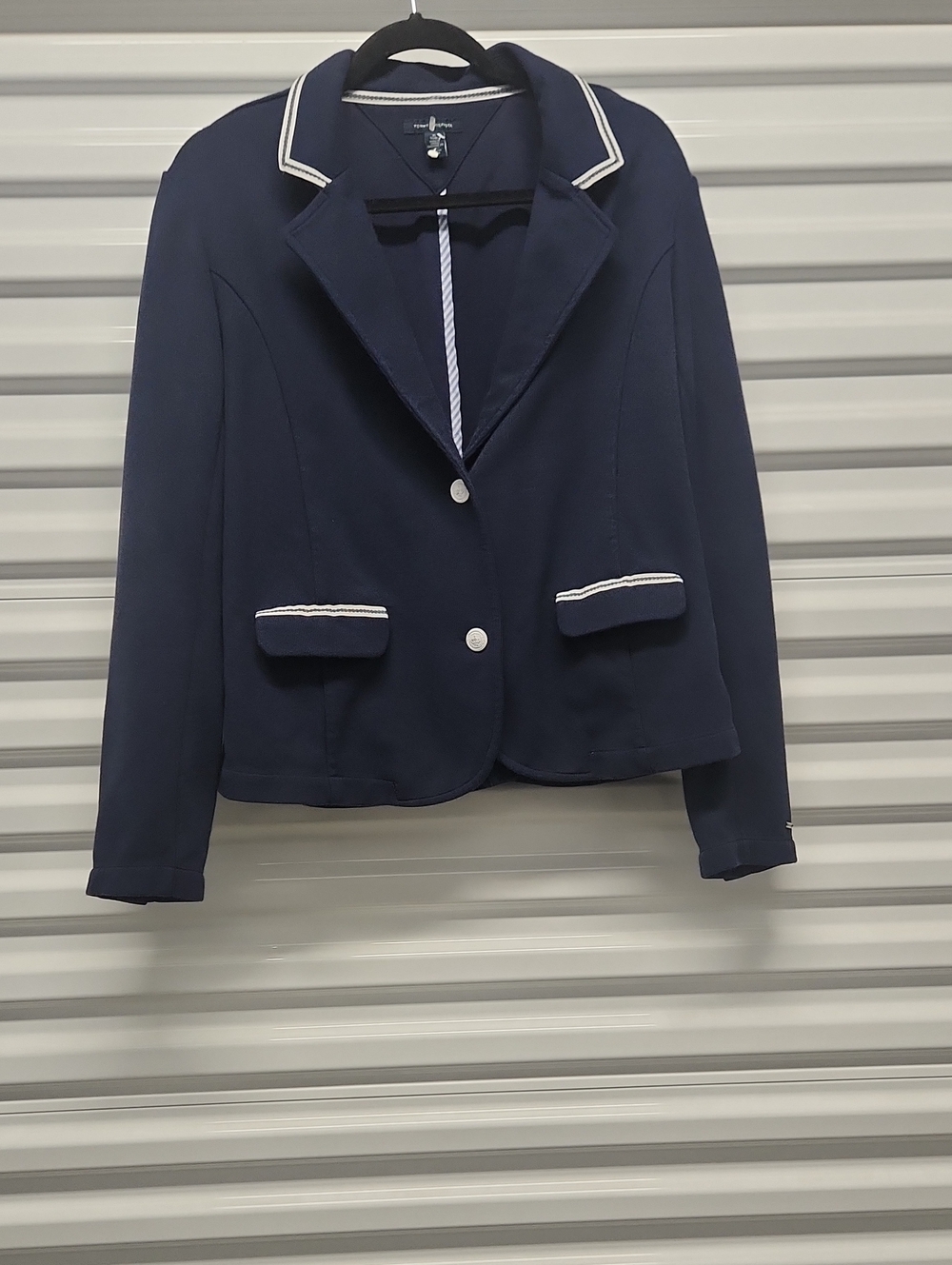 Tommy Hilfiger Navy Blazer with White Trim
